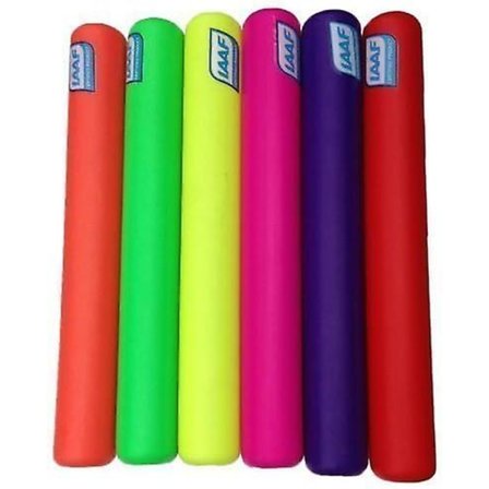 Iaaf-certifierade friidrotts sprintlöpning stafettpinnar i plast, set om 6