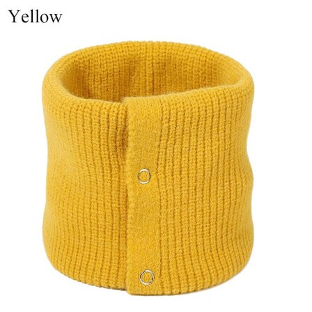 Strikket Neck Gaiter Neck Warmer GUL