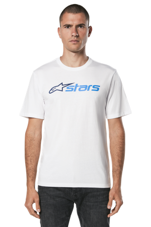 T-shirt Alpinestars Always 2.0 CSF Wit/Marineblauw/Blauw S