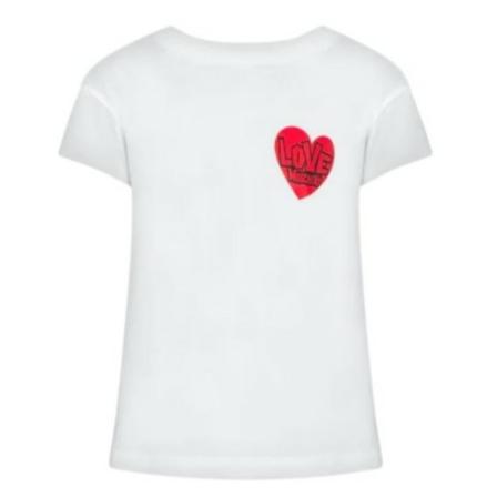 Love Moschino, T-Shirts Wit, Dames, Maat:XS