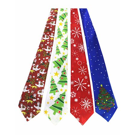 4 stk. engangs juleslips til mænd og drenge