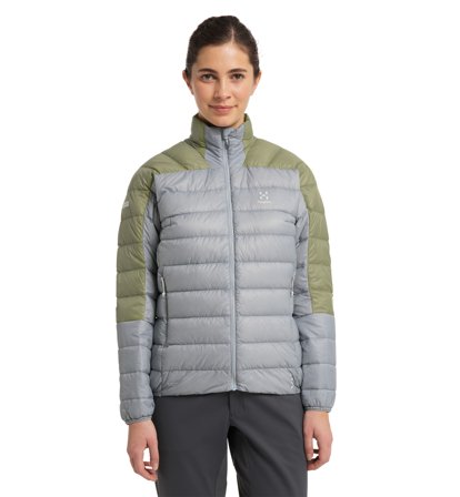 Haglöfs L.I.M Down Jacket Women Concrete/Thyme Green - L