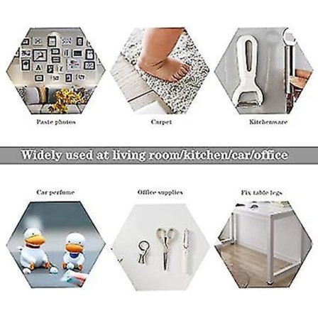 2 kpl Monitoiminen Kaksoispuolinen Nano-liima-teipit