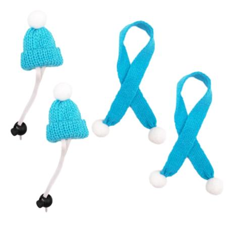 2 sarjaa lemmikkieläinten söpö hattu huivi Lemmikkieläinten joulupukkihattu Yksinkertaiset päähineet