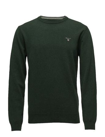 Superfine Lambswool Crew T-Langærmet Skjorte Grøn GANT