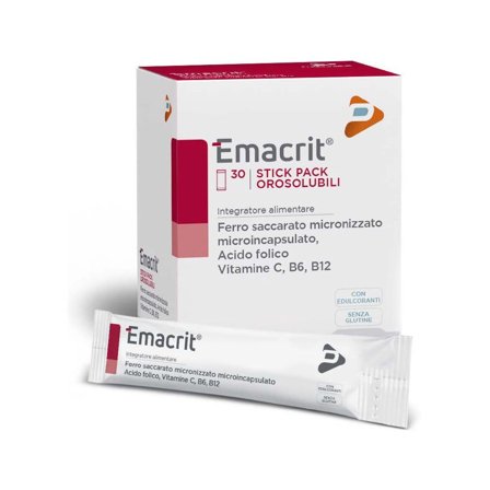 Emacrit Orosolubile 30 Stick Pack - Integratore Energetico