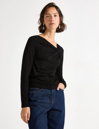 Lindex Top Simona - Black - L