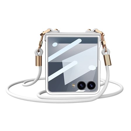 SKALO Samsung Z Flip7 GKK Axelrem Skal - Silver