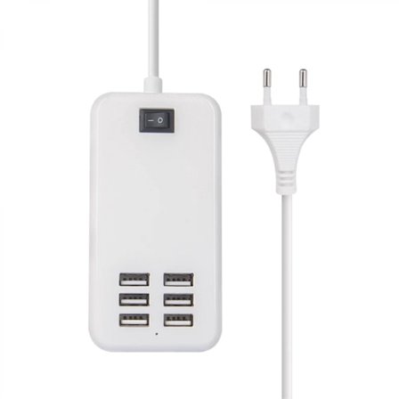 USB-drevet, aluminium USB-hub med 6 porter