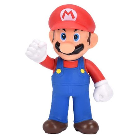 Super Mario Bros Samlarmodell Docka Mario Luigi Yoshi Peach Svamp Pvc Actionfigurer Leksaker Ornament Barn Födelsedagspresent