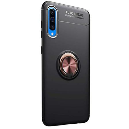 Samsung Galaxy A70 - Kansi sormustelineellä Svart/Roséguld