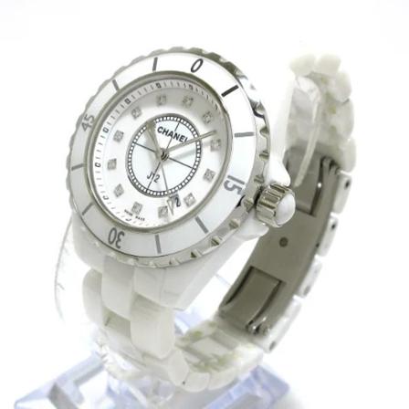 Chanel Vintage Pre-owned Rustfrit stål watches Hvid, Dame Vintage Ure, Størrelse: ONE Size