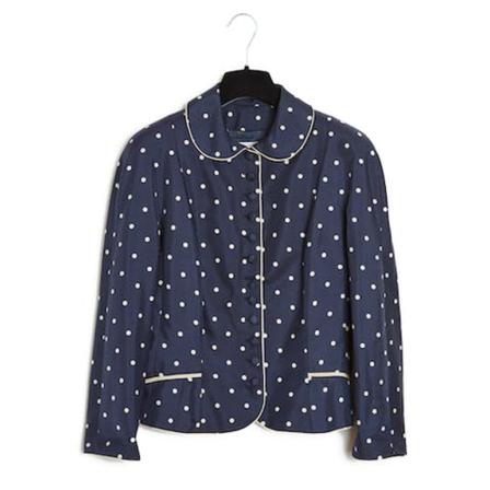 Dior Vintage, Pre-owned Jacket Blauw, Dames, Maat:S