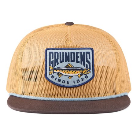 Grundéns Trout Patch Mesh Trucker Whiskey/Dark Brown
