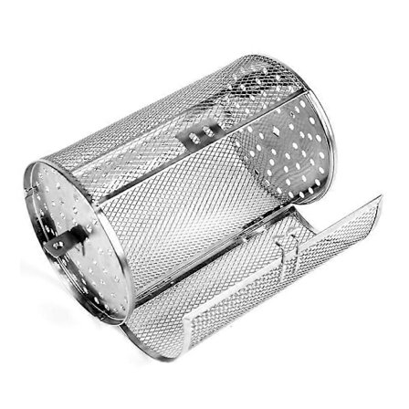 2025 Egnet Rotisserikurv, Rotisserigrill i rustfrit stål, 360 graders roterende tromle, ovnkurv til airfryer