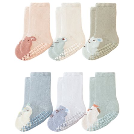 Baby Socks with Anti-Slip, Non-Skid Knee High Socks for Toddlers, Crawling Socks for Girls Boys Newborn