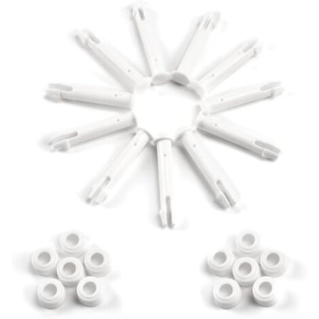 12 kpl muovisia tappia, Intex-altaan varaosia, muovinen allastappi, useimpiin kehysaltaisiin - suorakulmainen/pyöreä allas (6 cm)/NC/