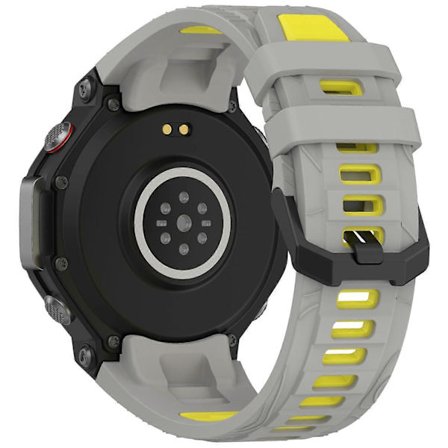 Armband för Huami Amazfit T-Rex 3 Klocka, Tvåfärgad Silikon Andningsbart Sportband - Orange+Svart (FMY)