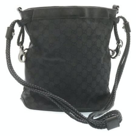 Gucci Vintage, Pre-owned Shoulder Bag Zwart, Dames, Maat:ONE Size,leer