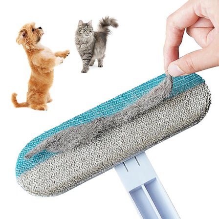 Multifunktionel fjerner af dyrehår genanvendelig pelsstøvsuger dyrehårsfjerner fjerner fnug fra tøj hårbørste hund kat