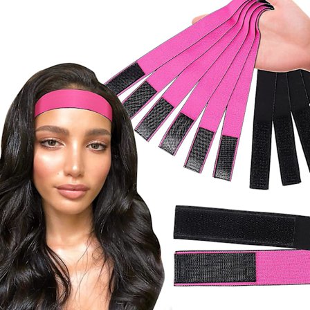 Elastiske Bånd Til Paryk, 6 Stk Lace Melting Bånd Til At Holde Parykker På Plads, Edge Scarf/Edge Wrap Til At Lægge Kanter Justerbart Paryk Pandebånd 