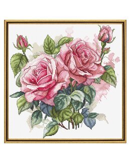 Stickpackung Bild Rosen