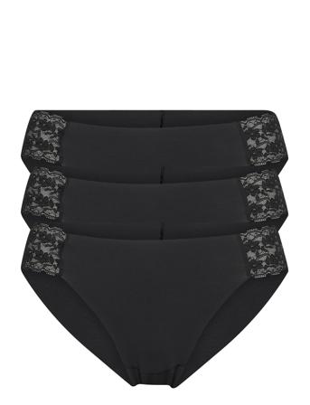 Brief Lace Inv Brazilian Low 3 Lingerie Panties Brazilian Panties Musta Lindex