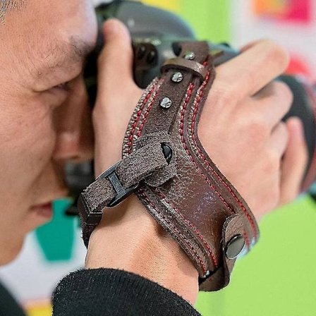 Kamerarem i läder för handleden - Bärbar, vattentät, stötsäker rem för Canon Nikon Sony Leica Fujifilm