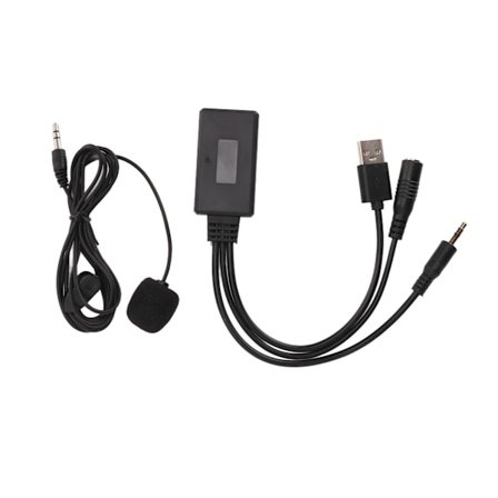 Professionell Bluetooth 5.0 Aux-kabel USB-adapter med mikrofon Ersättning för Hyundai