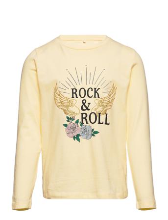 Nmfbmaha Ls Top Langærmet T-shirt Creme Name It