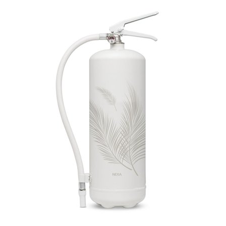NEXA Brandsläckare 6kg vit 43A Design line Palmblad - Lyreco - Skyddsutrustning - Brandsäkerhet - Brandsläckare