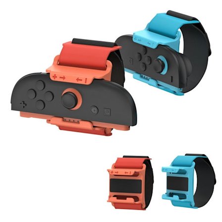 DOBE 2-PACK Nintendo Switch 2 Joy-Con Armband Röd / Blå