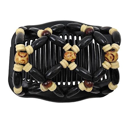 Pärlformade dubbelradiga kampärlor hårkammar 5 5