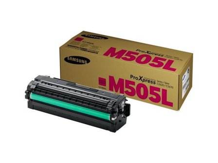 Samsung Tonerkassett, CLT-M505L, hög kapacitet, magenta, singelförpackning, SU302A - Lyreco - Toner och bläck - Tonerkassetter - Toner Samsung