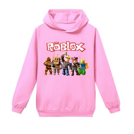 Roblox Huppari Lapsille Ulkovaatteet Pusero Vaaleanpunainen Pinkki 110 cm pinkki