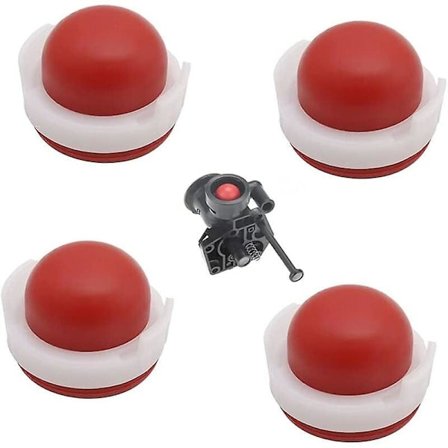 4 Pack Silicone Carburetor Primer Pump For Briggs & Stratton 694394 494408 For Lawn Mowers