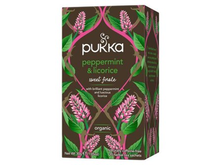 PUKKA Te Örtte Peppermint & Licorice 20/fp - Lyreco - Kök och servering - Kaffe och te - Te