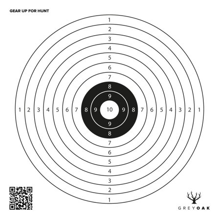 Grey Oak Måltavla 27x27 cm 10 st