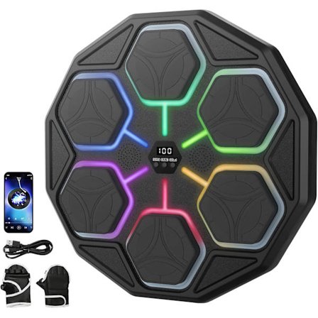 Elektronisk Musikboksmaskine med Bluetooth – 11 Niveauer, 3 Tilstande, LED-Tæller til Børn & Voksne