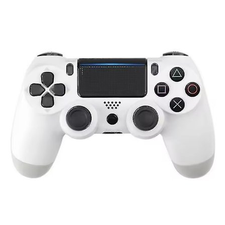 DualShock 4 trådlös handkontroll, kompatibel med PlayStation 4, Glacier White, Newway