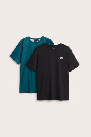 Kappahl | Tränings t-shirt 2-pack | Svart