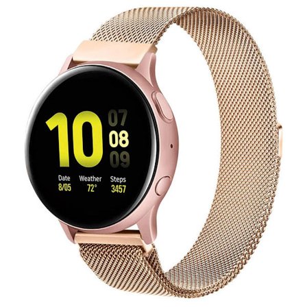 Milanese-ranneke Samsung Galaxy Watch 5 40/44/Pro 45 mm ruusukulta