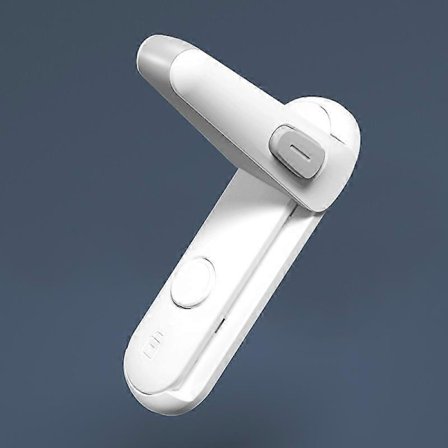 Børnesikkerhed Dørlås, (Hvid) Baby Sikkerhed Dørhåndtag Lås, Nem Installation med 3M VHB Klæbemiddel, Ingen Værktøj eller Bor Nødvendig