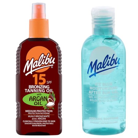 Malibu Bronzing Oil Spf15 200Ml + After Sun Gel 100Ml