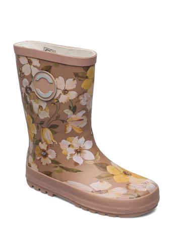 Wellies - Aop Shoes Rubberboots High Rubberboots Unlined Rubberboots Lyserød Mikk-Line