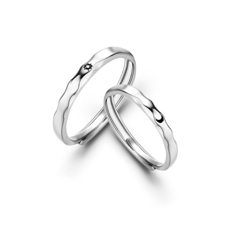 Minimalistisk Silver Färg Par Ringar För Kvinnor Män Älskare Sun Moon Ring Set Förlovning Bröllopsband Öppen Ring 2022 Trend Smycken