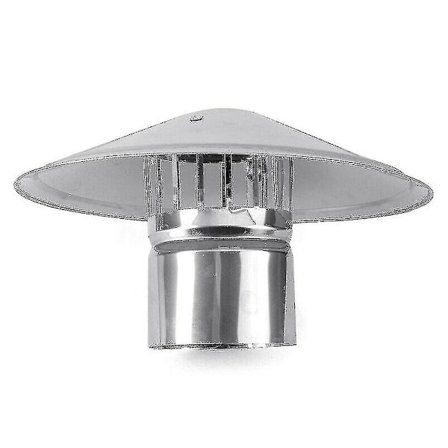 4/6/8 Tommers Røykrør Pipehatt Skorstein Regnhatt Røykvare Sink Legering Soppformet