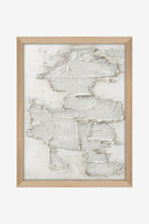 Malerifabrikken - White Rock / 30x40 Cm / Eik ramme - Hvit - Bilder & skilt - Fra Homeroom