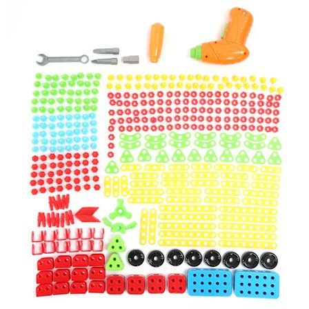 Elektrisk boremaskine til børn Skrue Møtrik Ingeniørpuslespil Bygge Læringslegesæt Legetøjsgave