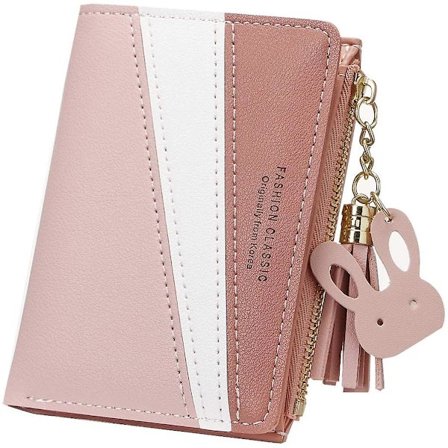 lompakko, naiset, kortti, vetoketju, pinkki - varastossa